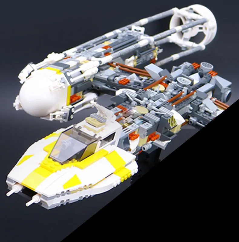 

LEPIN 05040 Star Series Wars Y Star wing Attack fighter Building Assembled Block Brick DIY Toy Educational Gift Compatible 10134