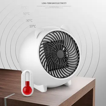 

1pc 250W Portable Electric Warmer Fan Space Heater Hot Thermostat Silent Winter Heaters For Home Office Baby Desktop US EU Plug