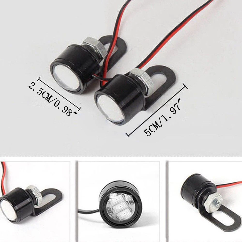 

led foglights 2PCS Fog Lamp 12 v led lamp for cars tumanki Motorcycle White Light Headlight Spotlight Driving Lamp