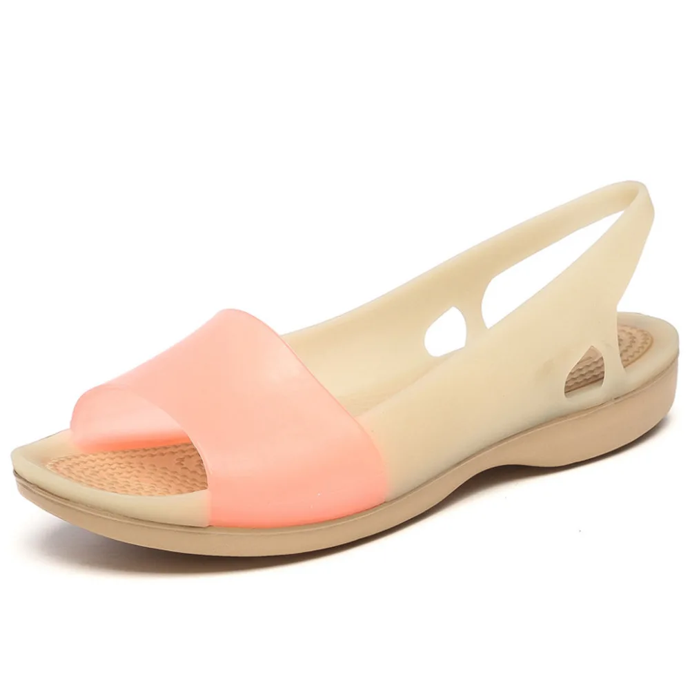 2019 women's sexy sandals jelly shoes open toe summer beach ladies casual comfortable sandals gladiator sandals women 40J25 (6)