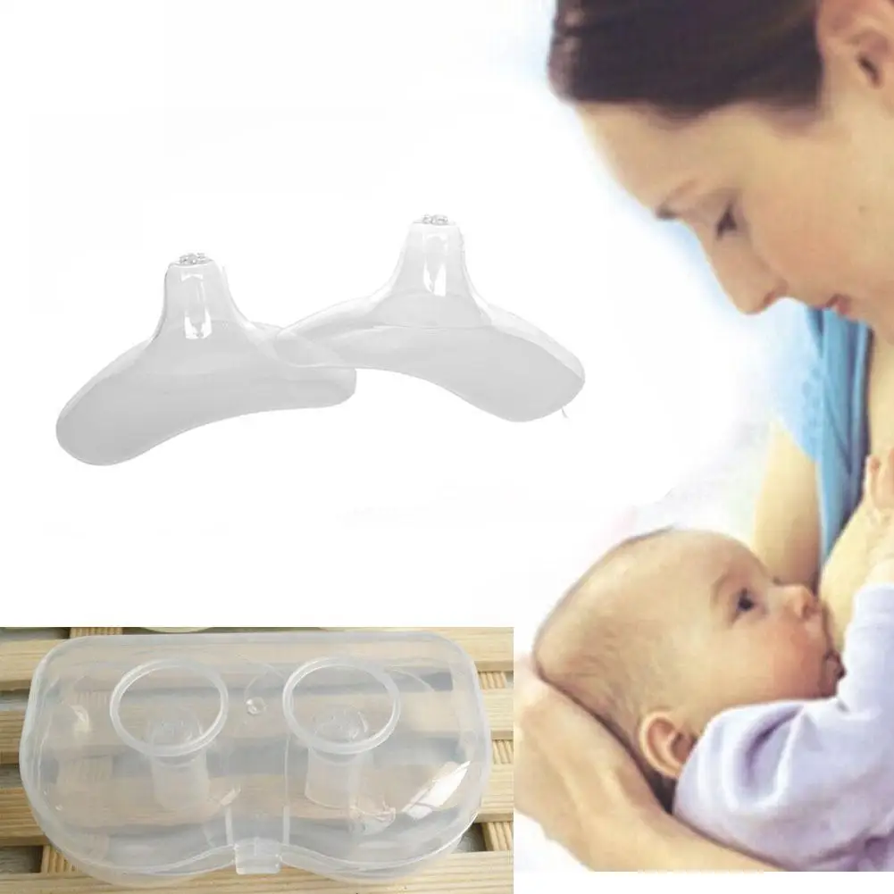 2Pcs Semicircle Maternity Silicone Nipple Shield Protectors Breastfeeding Mother Milk Nipple Cover Breast Pump Accessories