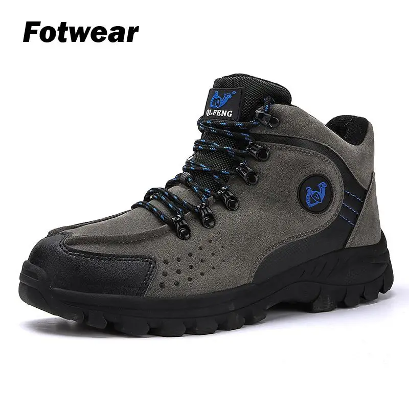 

Fotwear Men's boots Men casual winter shoes Textured soles provide traction Lace-up fastening Padded for comfort Textured tread
