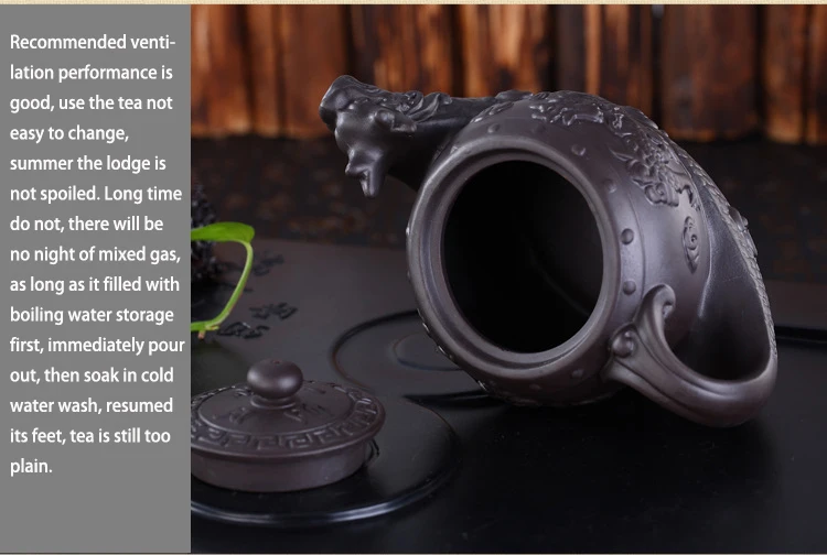 Najtaniej Hot sprzedaży chiński Yixing purpurowa glina czajniczek, Raditional smok dzbanek na herbatę dużej pojemności ręcznie gliny zestaw herbaty czajnik czajniczek kung fu