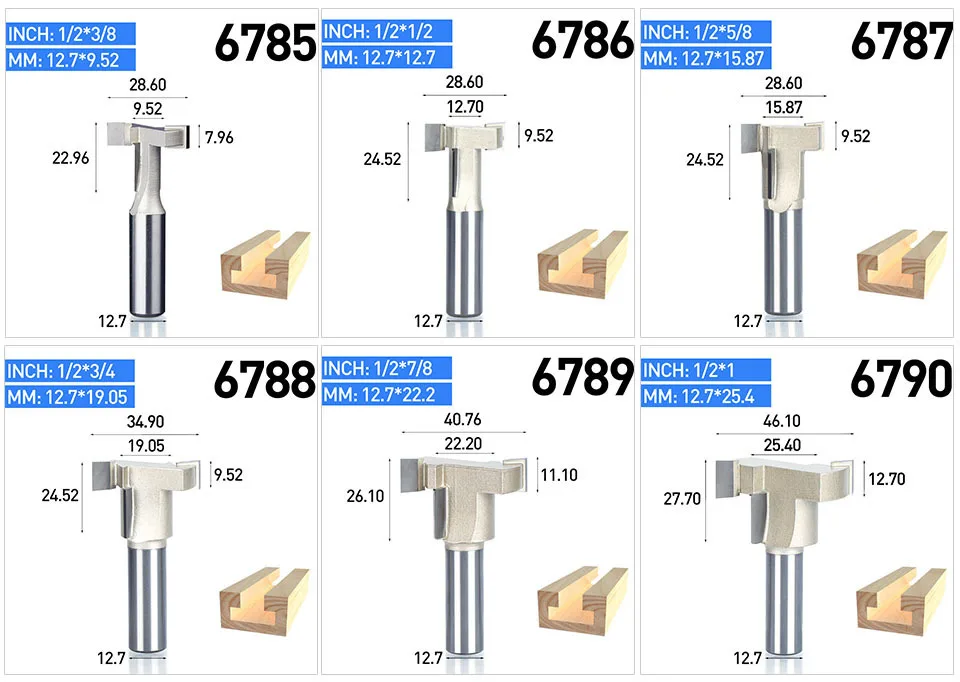 1 шт. 1/4 1/2 хвостовиком Т Тип Деревообработка резак гравировка края триммер фреза нож для ящиков для дерева