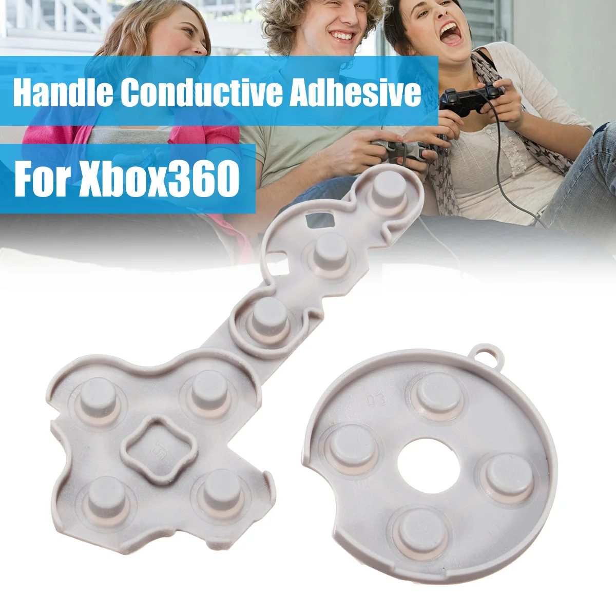 

Controller Conductive Rubber Pad Contact Pad For Microsoft For Xbox 360 Replacement Parts Handle Adhesive Soft buttons Console