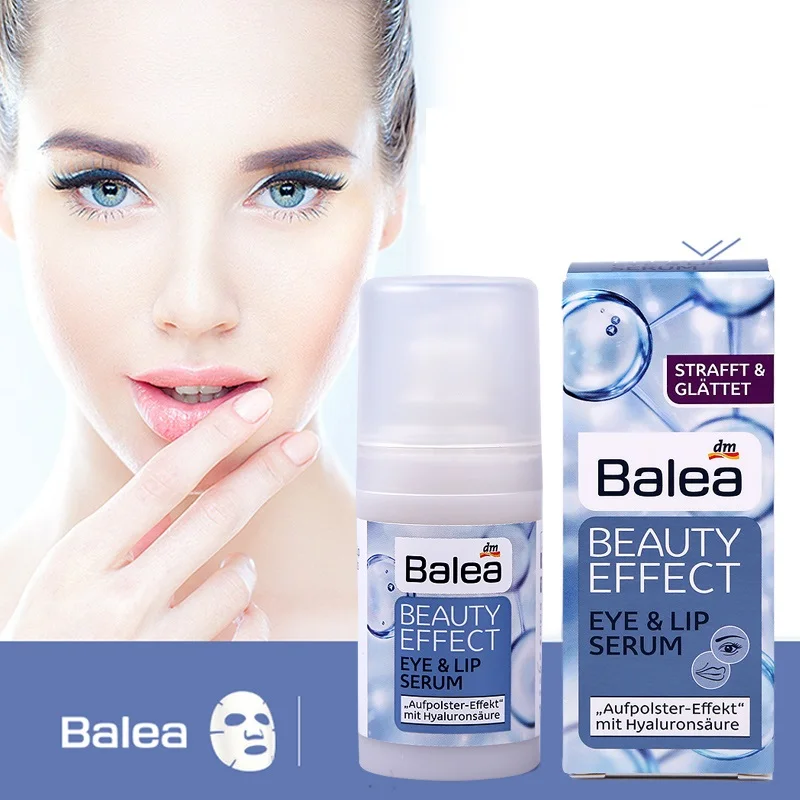 Germany Balea Beauty Effect Eyes & Lips Serum Hyaluronic Acid Eye Cream