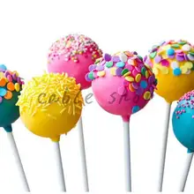 Новое поступление 5 упаковок всего 100 CS длина 10 см Поп палочки шоколадный торт печенье леденец Конфеты делая прессформы