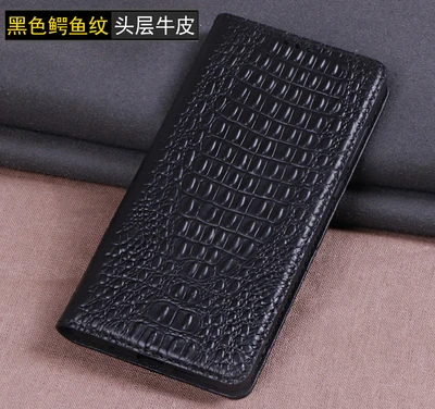 JC15 натуральная кожа магнит телефон сумка с Kickstand для Meizu Pro 7(5,2 ') чехол для Meizu Pro 7 чехол для телефона - Цвет: Black 3