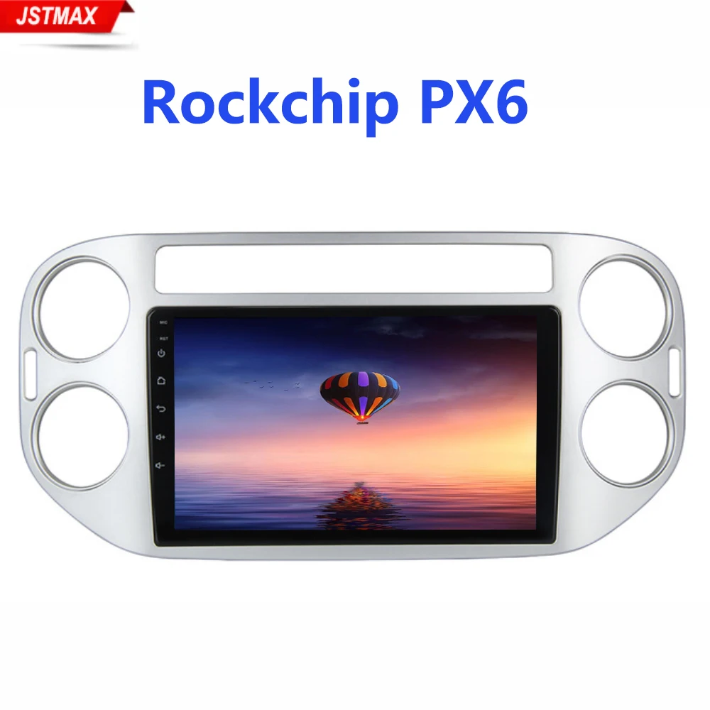 Автомобильный мультимедийный плеер IPS 9 дюймов Android 0 PX6 GPS для Volkswagen Tiguan 2010 2011 2012 2013