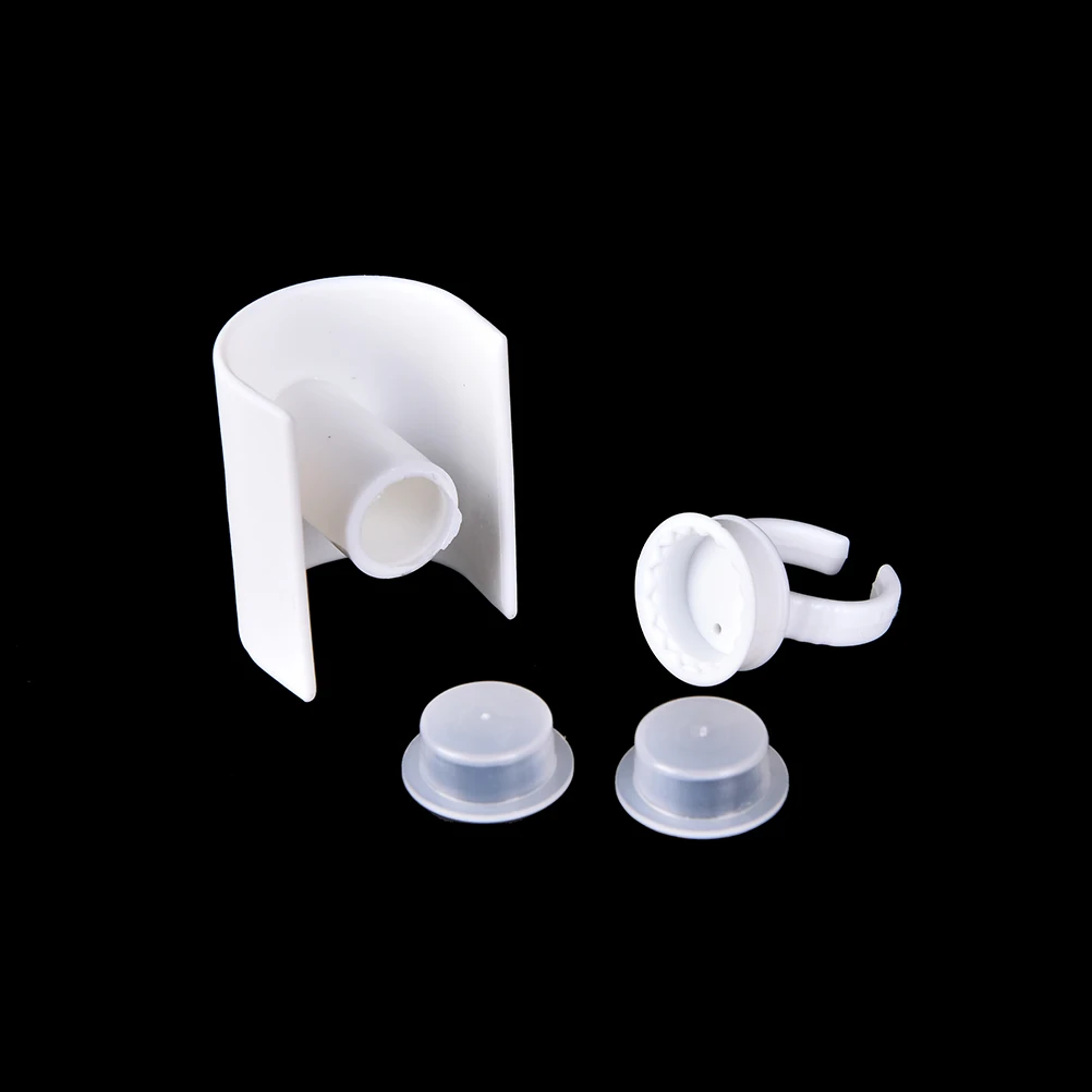 

1 Set Hot U Shape Eye Lash Strip Holder Pallet Glue Ring Cups Set Volume 3D Eyelash Extensions Sets Women Lady Cosmetic Tool