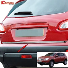 Für Nissan Qashqai / + 2 2007 2008 2009 2010 2011 2012 2013 Chrom Hinten Stamm Schwanz Tor Tür Abdeckung molding Streifen Trim Auto Styling