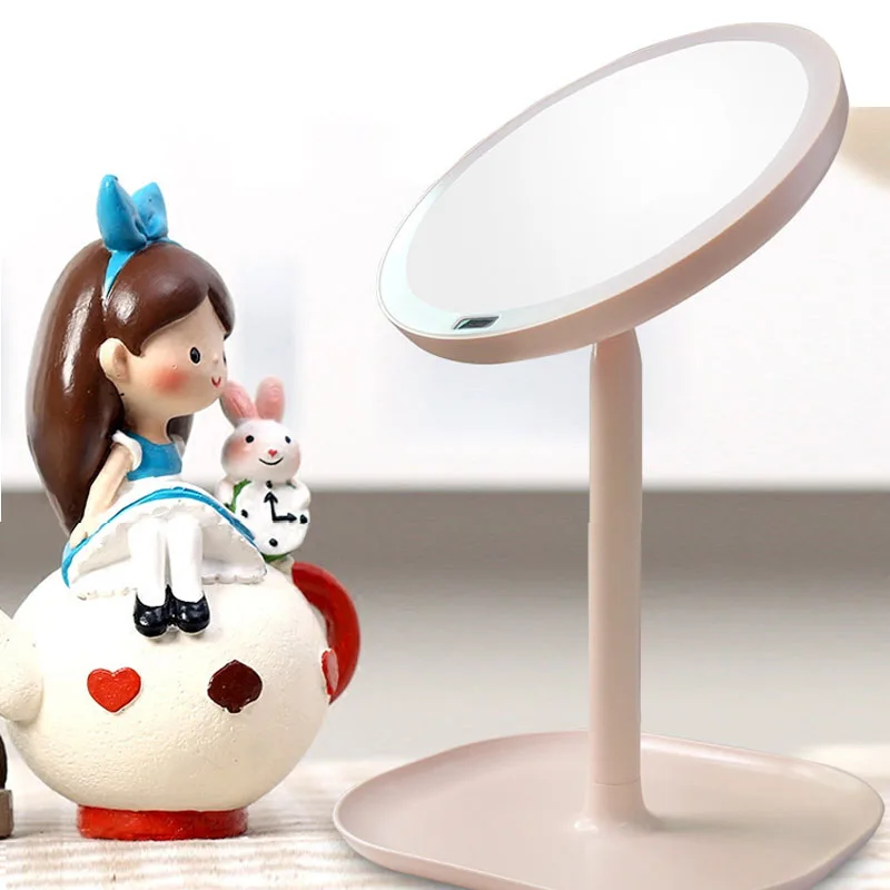 

Rechargeable Motion Sensor LED Light Vanity Mirror 7X Magnifying 360 Rotation Infrared Induction Makeup Mirror GHS99
