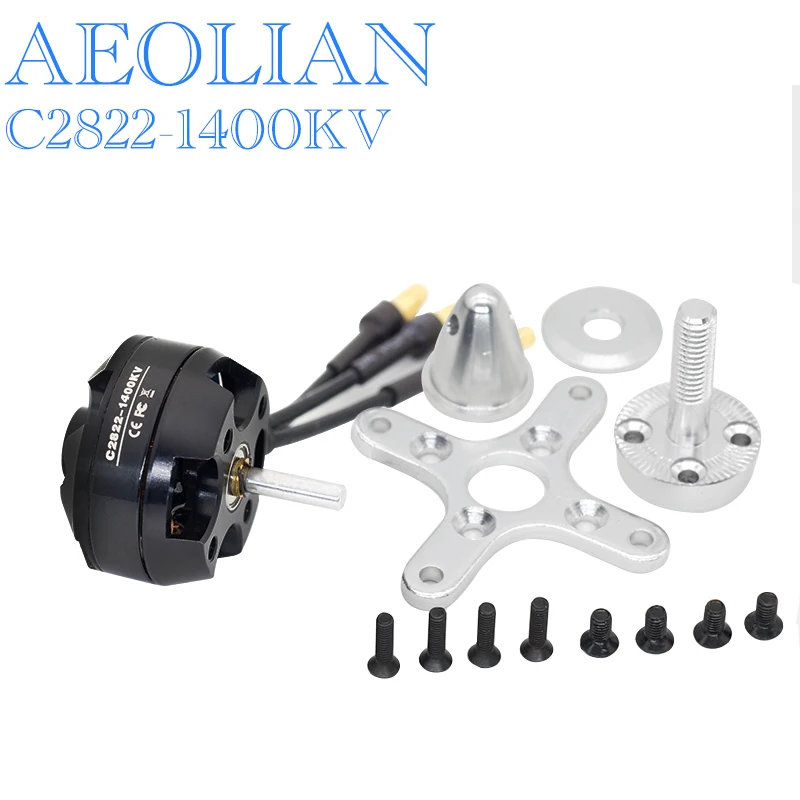 

New version Aeolian outrunner brushless mini electric airplane multicopter motor C2822KV1400 motor