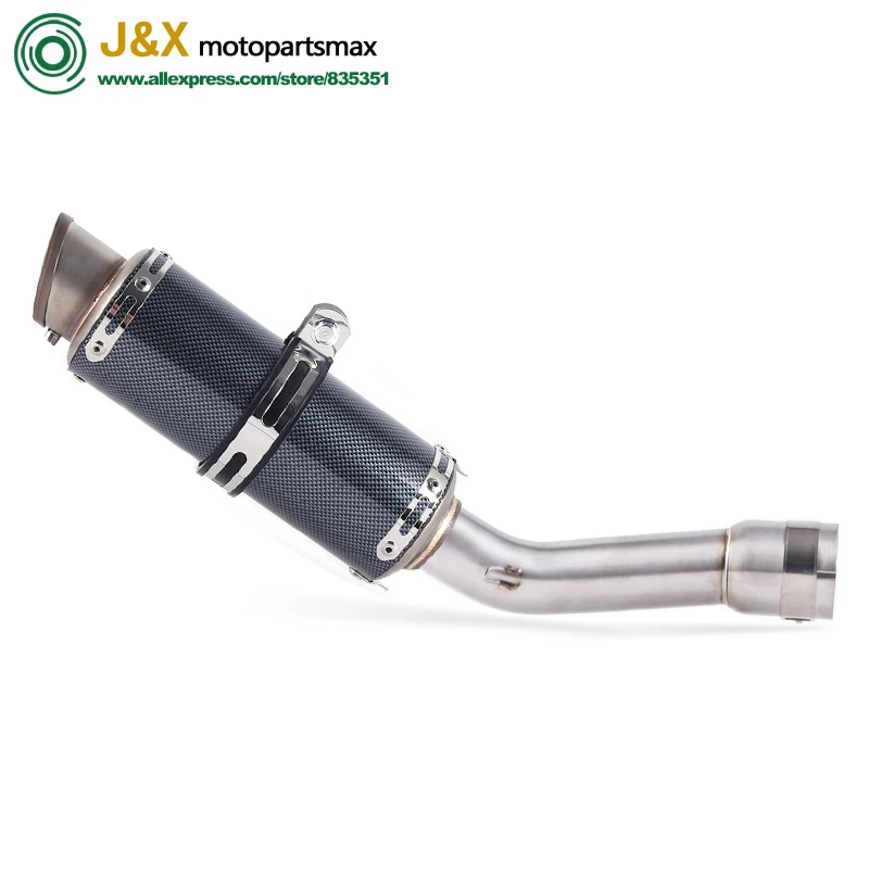 Motorcycle Muffler Exhaust Full System Connect Link Pipe Middle Pipe