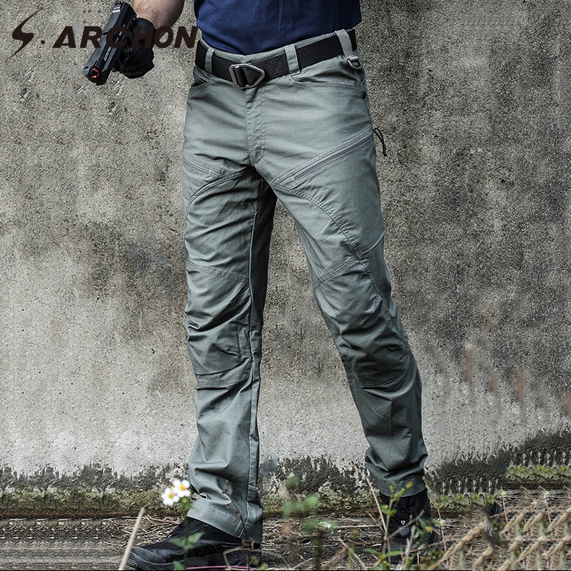 Мужские военные армейские брюки, Мужская городская тактическая одежда, армейские брюки с несколькими карманами, Уникальные повседневные штаны из ткани Рипстоп