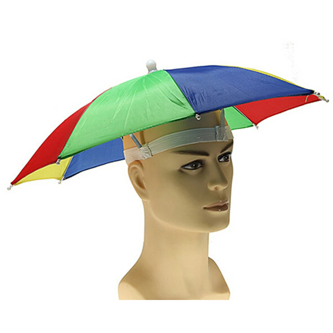 Novelty Uv Sun Protection Folding Sun Umbrella Hat Headwear Cap for