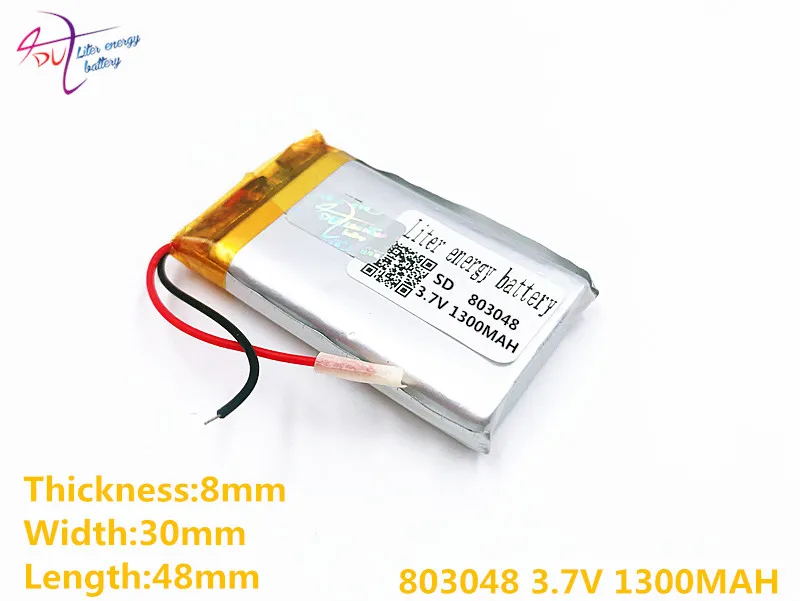 Литровый аккумулятор 3,7 v литий-полимерный 803048 1300mah Gps навигатор игровая звуковая карта