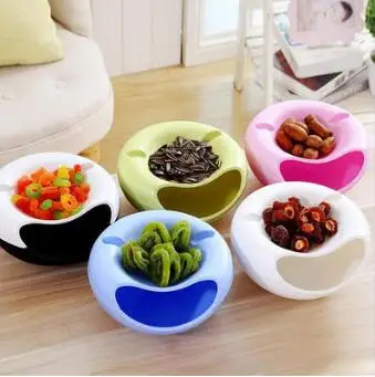 

Double-layer Snack organizor Plastic storage box kitchen bathroom shelf cosmetics box office desktop storage box.