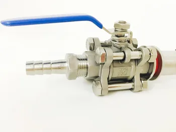 

Boil Kettle Advanced Weldless Bazooka Kit, 12" Kettle Screen, 3 Piece Ball Valve, 1/2" Hose Barb, Homebrew Hardware