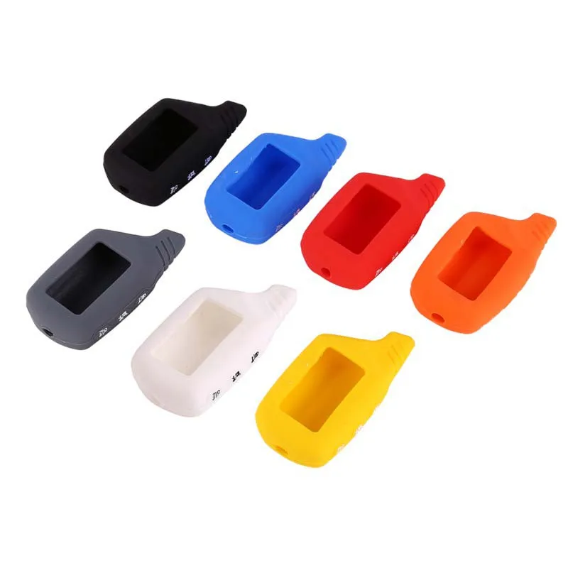 

Dropshipping Key Cover B9/B6 LCD Silicone Case For B9/B91/B6/B61/A91/A61/V7 LCD Keychain Car Remote 2 Way Alarm