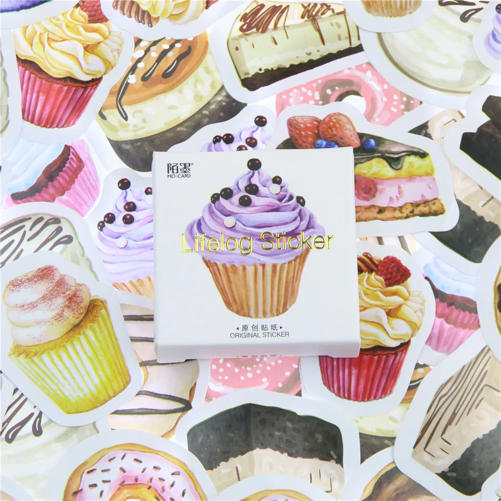 

45 Pcs/lot Nice Cute Birthday Cake Mini Paper Sticker Decoration DIY Ablum Diary Scrapbooking Label Sticker Kawaii Stationery