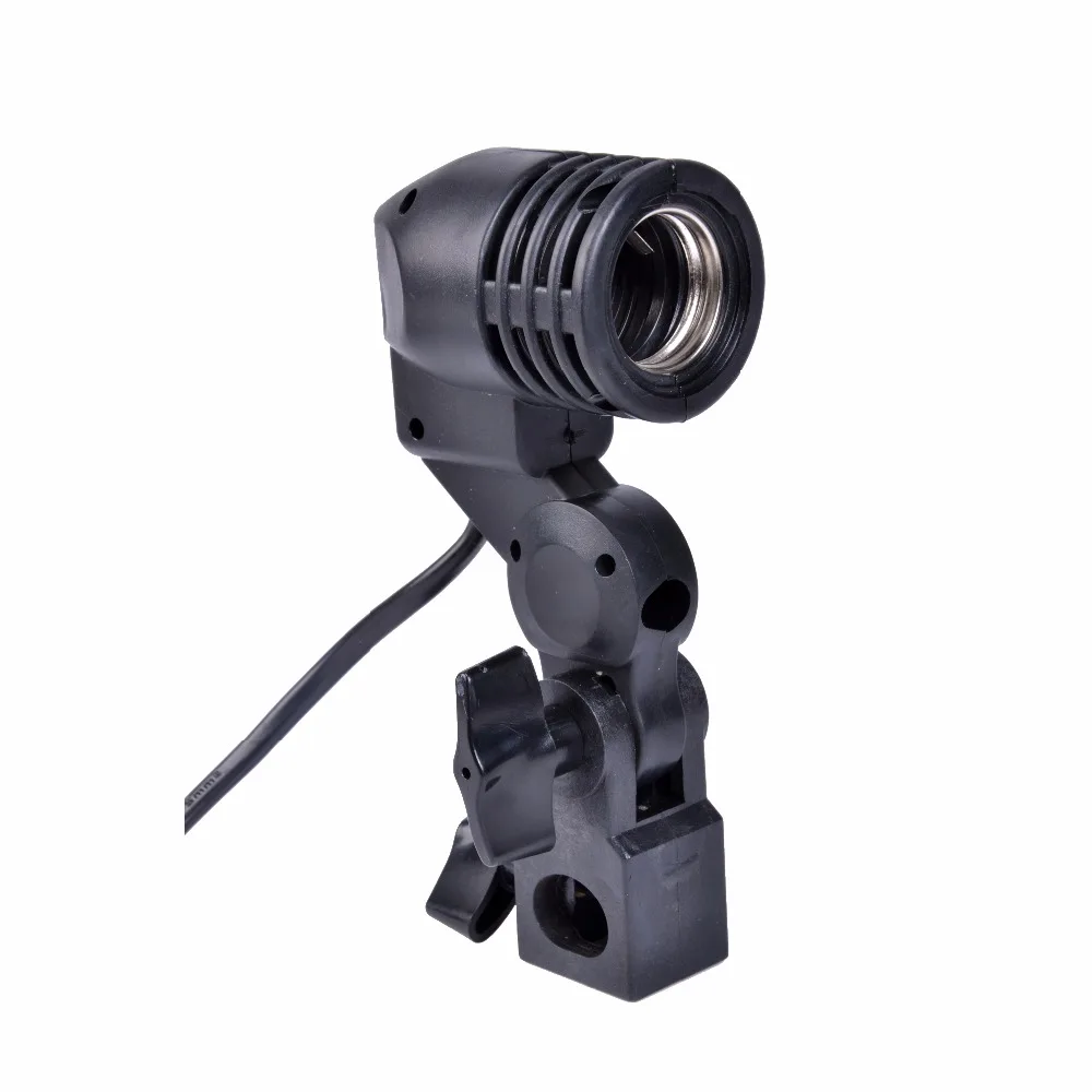 

Photographic Equipment E27 Single Head Photo Lighting Bulb Holder Flash Umbrella Bracket Photography Studio Light Fitting VL-E27