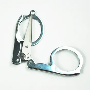

New and Hot Promotion ! Art Crafts Portable Metal Pocket Foldable Scissors