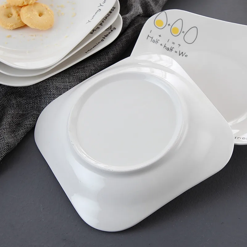 European Vintage Steak Plates Restaurant Breakfast Plate (1)