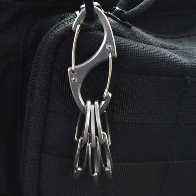 

4PCS/Set 8 Shape Carabiner Camping Camping Survival Climbing S-biner Carabiner Buckle Clip Hook