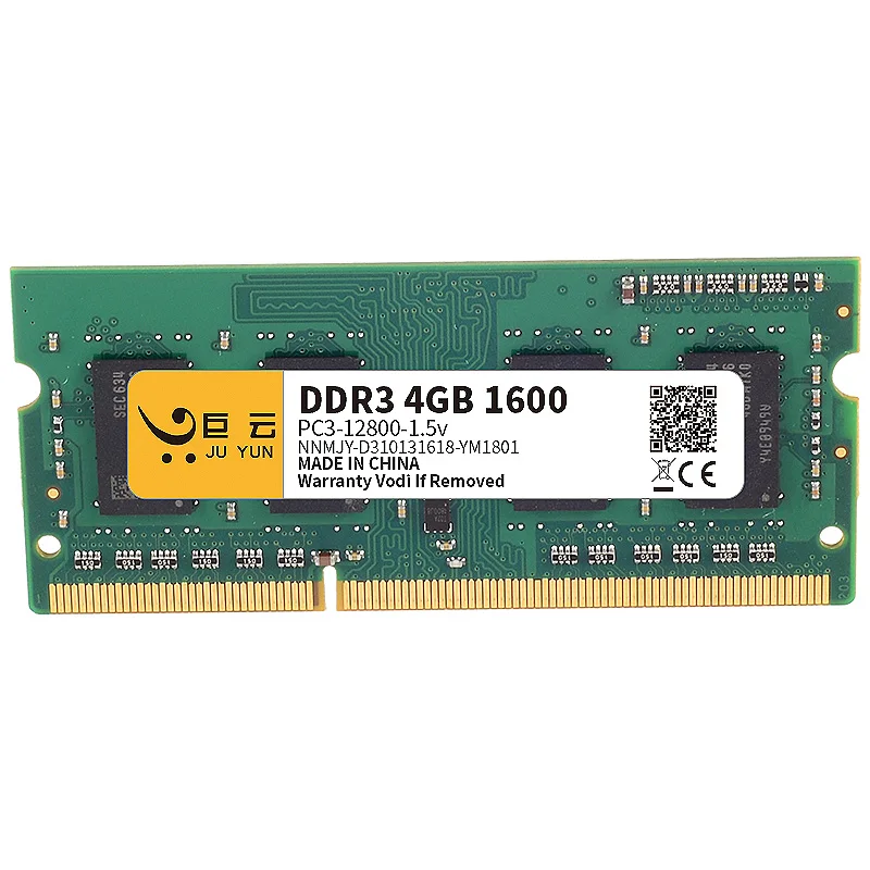 Ju Yun DDR3, 4 Гб, 1600 МГц, ОЗУ, память для ноутбука, 1066, 1333 МГц, ноутбук, совместимый с 2 ГБ, 8 ГБ, напряжение 1,5 в