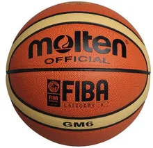 NEW Brand High Quality Genuine Molten GM6 Basketball Ball PU Materia Official Size6 Basketball Free With Net Bag+ Needle+Pump