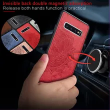 Мандалы, приятная на ощупь ткань чехол КРЫШКА ДЛЯ samsung Galaxy S10 S9 S8 плюс S10e S7 Edge Note 9 8 M10 M20 J4 J6 Prime A30 A40 A50 A70