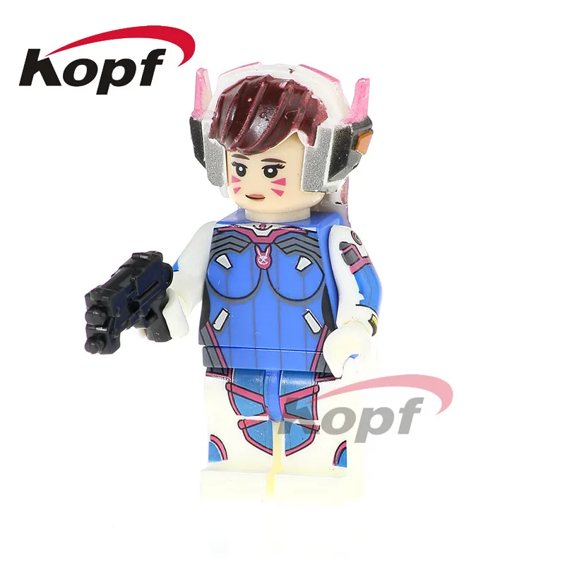 

PG1160 Super Heroes D.VA Widowmaker Jamison Fawkes Ana Amari Building Blocks Bricks Action Best Collection Gift Toys Children