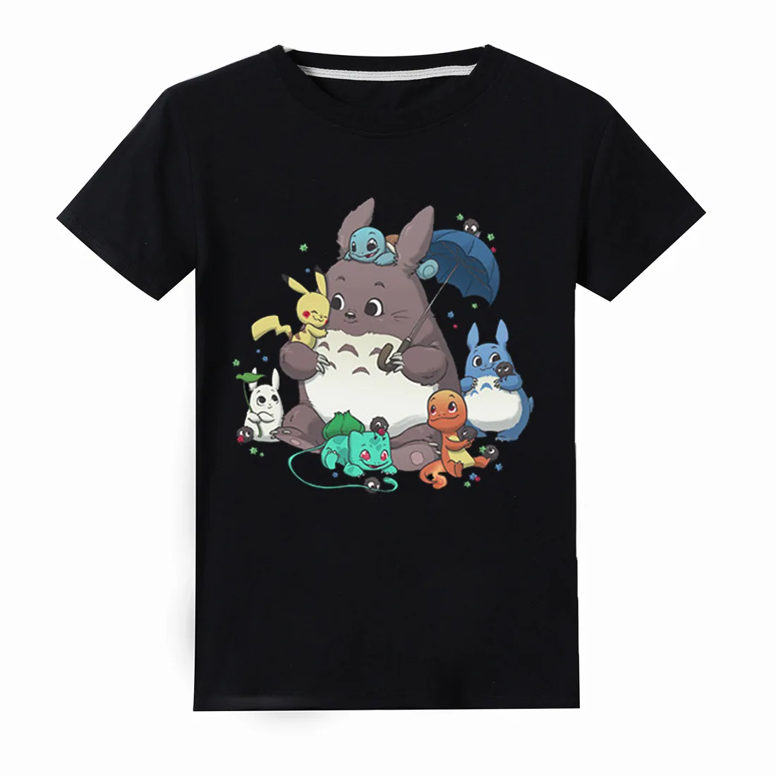 

Children T-shirt Totoro 100% cotton boy pikachu Cartoon Pokemon Go Tops Tees Summer Kids Fashion T-shirt short-sleeved clothing