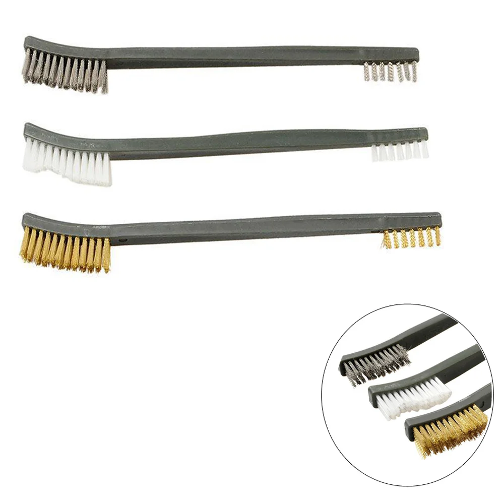 

Airsoft 3X Brush Double-end Gun Cleaning Tool Rifle Cleaner Kit Paintball Army Durable Stainless Steel Hunting Rifle Accessory