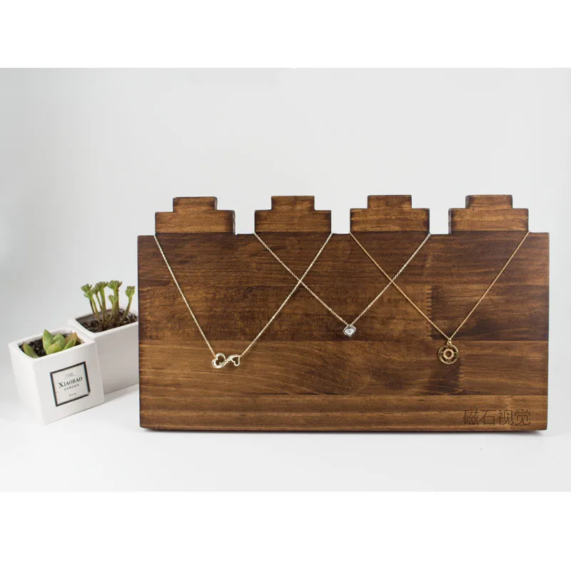 Buy Solid Wood Necklace Chain Display Holder Jewelry