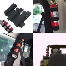 Black Roll Bar Fire Extinguisher Holder Car Styling For Jeep Wrangler TJ YJ JK CJ Adjustable Roll Bar Fire Extinguisher Holder fire extinguisher shaped land line telephone