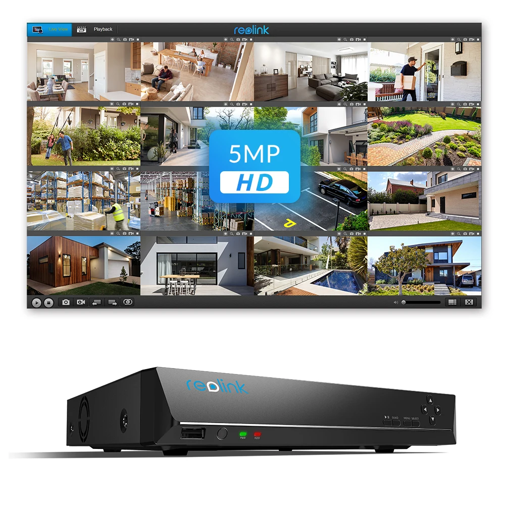 Reolink 16ch 5MP POE Сетивой Видеомагнитофон С 3ТБ HDD ТОЛЬКО для ip камеры RLN16 410|hdd 3tb|hdd video