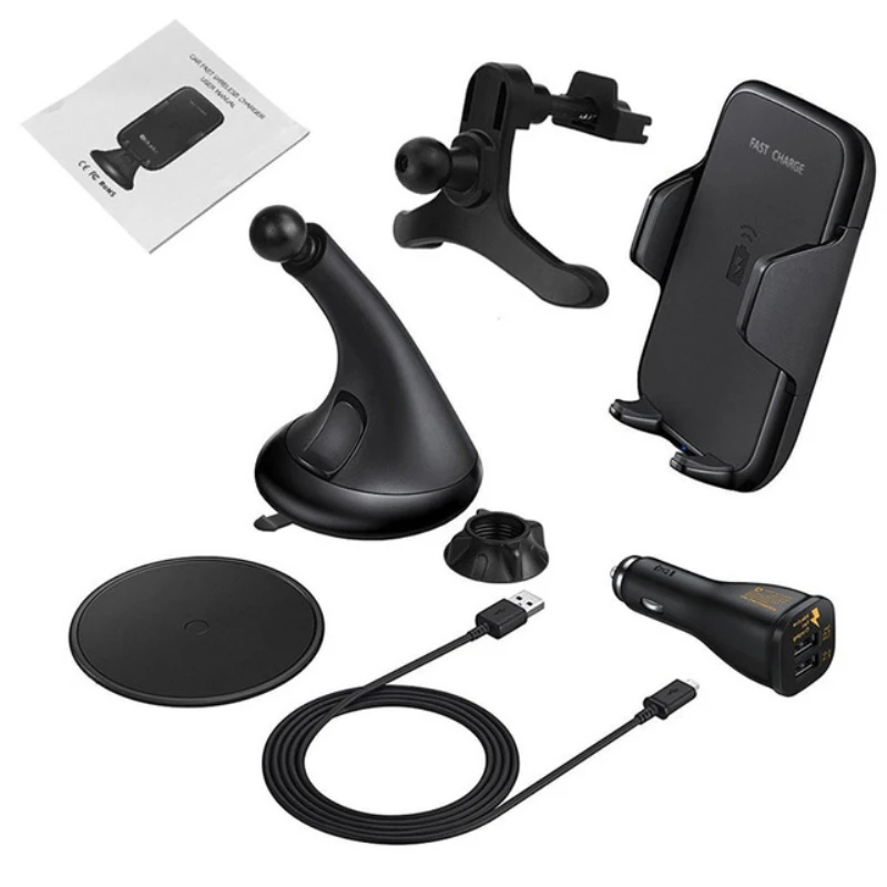 DCAE QI Wireless Charger Car Charger For Samsung Note 8 S8 S9 Fast Wireless Charging Phone Holder for iPhone XS Max XR X 8 Plus