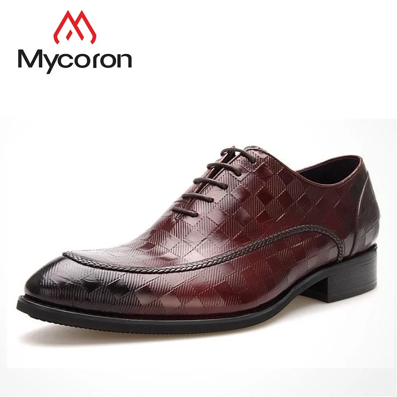 Couro Top Sapatos Vestido Botas Negócios Preto Lace Homens Designers Formal Hommes Chaussures Luxo Mycoron up Dos En Sapatas Cuir red De Fpnwd0x