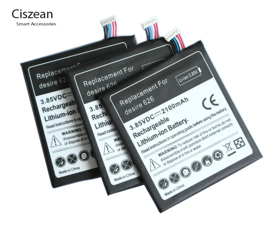 

5pcs/lot 2100mAh B0PKX100 3.85VDC Replacement Li-Polymer Battery For HTC Desire 626 D626W D626T 626G 626S D262W D262D A32