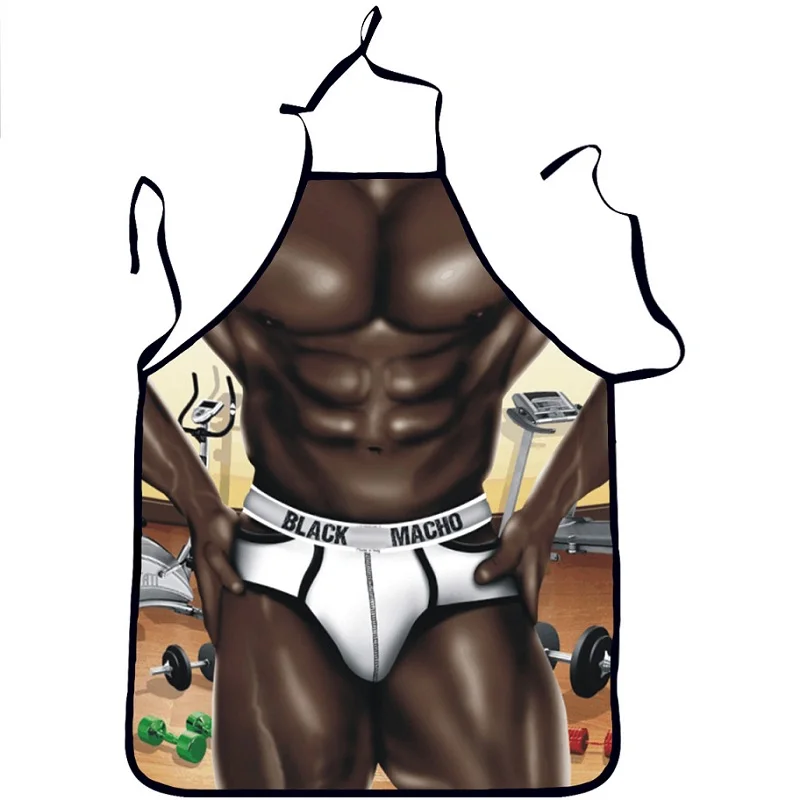 3D Funny Sexy Naked Man Aprons Women Apron Dinner BBQ Party Cooking Apron Adult Baking Accessories Funny Gifts For Men