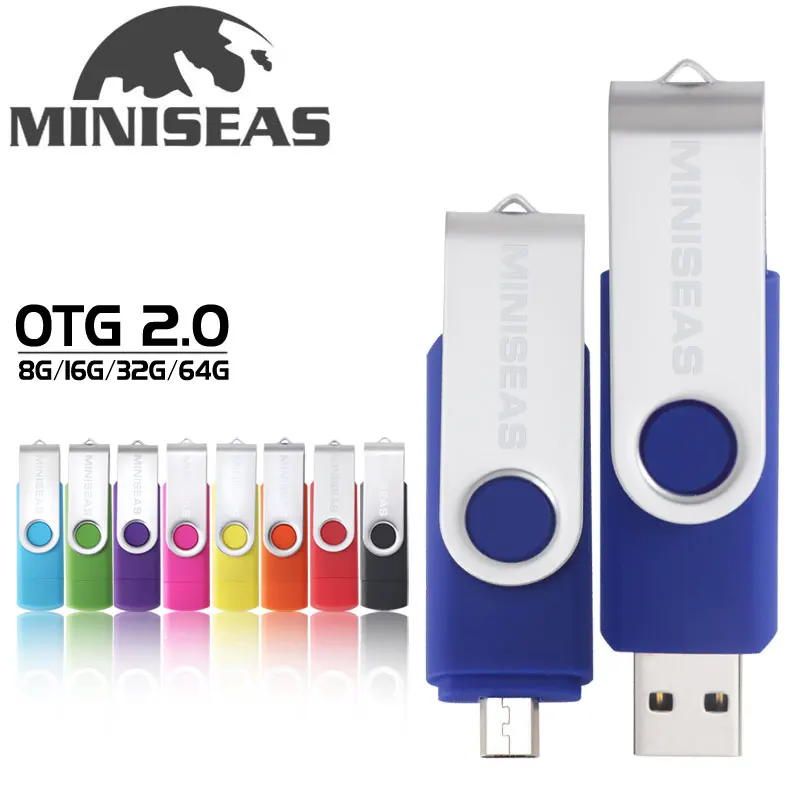 Miniseas, смартфон, USB флеш-накопитель, флеш-накопитель, 64 ГБ, флешка, 8 ГБ, OTG, внешнее хранилище, микро usb карта памяти, флеш-накопитель, A-10