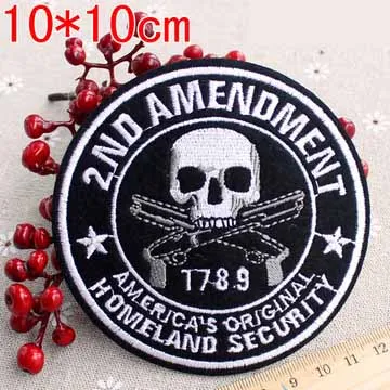 

Amendment Letters Iron On Embroidered Clothes Patch For Clothing Boy Stickers Garment Apparel Accessories