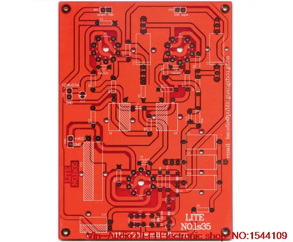 

1PCS VIN LS35 JADIS split tube preamp PCB empty plate 100 ( two ) FREE SHIPPING
