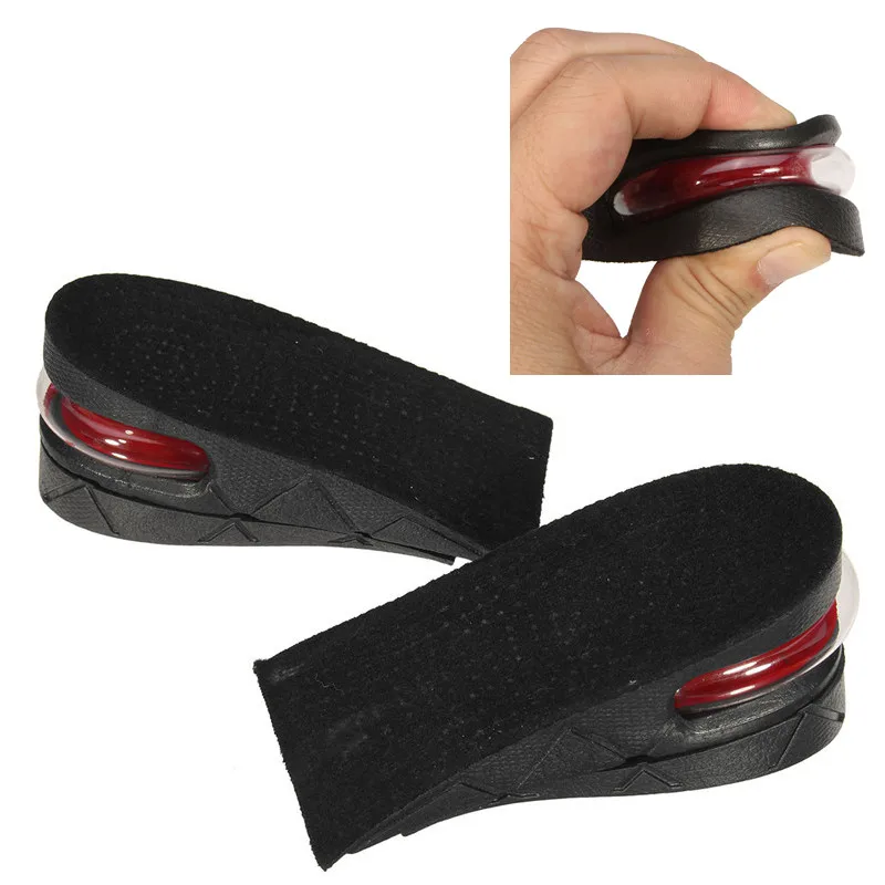 

BSAID 1 Pair Height Increase Shoe Insole, TPR Rubber Adjustable Ergonomic Design Air Cushion Invisible Lift Pads Insoles Insert