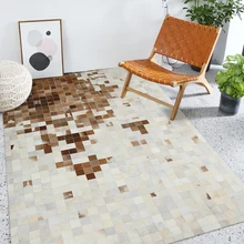 Ковер пэтчворк из натурального коровьего меха для гостиной спальни очень большой 200*290 см ручной работы для натурального ковра из воловьей кожи