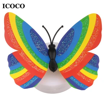 

3D Butterfly LED Light Color Changing Night Light Home Room Desk Wall Decor For Bedroom Living Room Drop Ship Sale