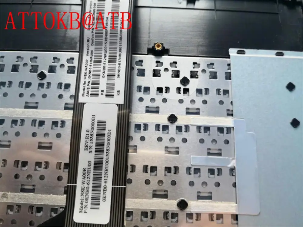 Teclado Portátil ru Eua para Asus K751nv R752 R752l F751 X751l X751la X751lav X751ld K751 X751lk X751ln X751sa com c Cover - Imagem 4
