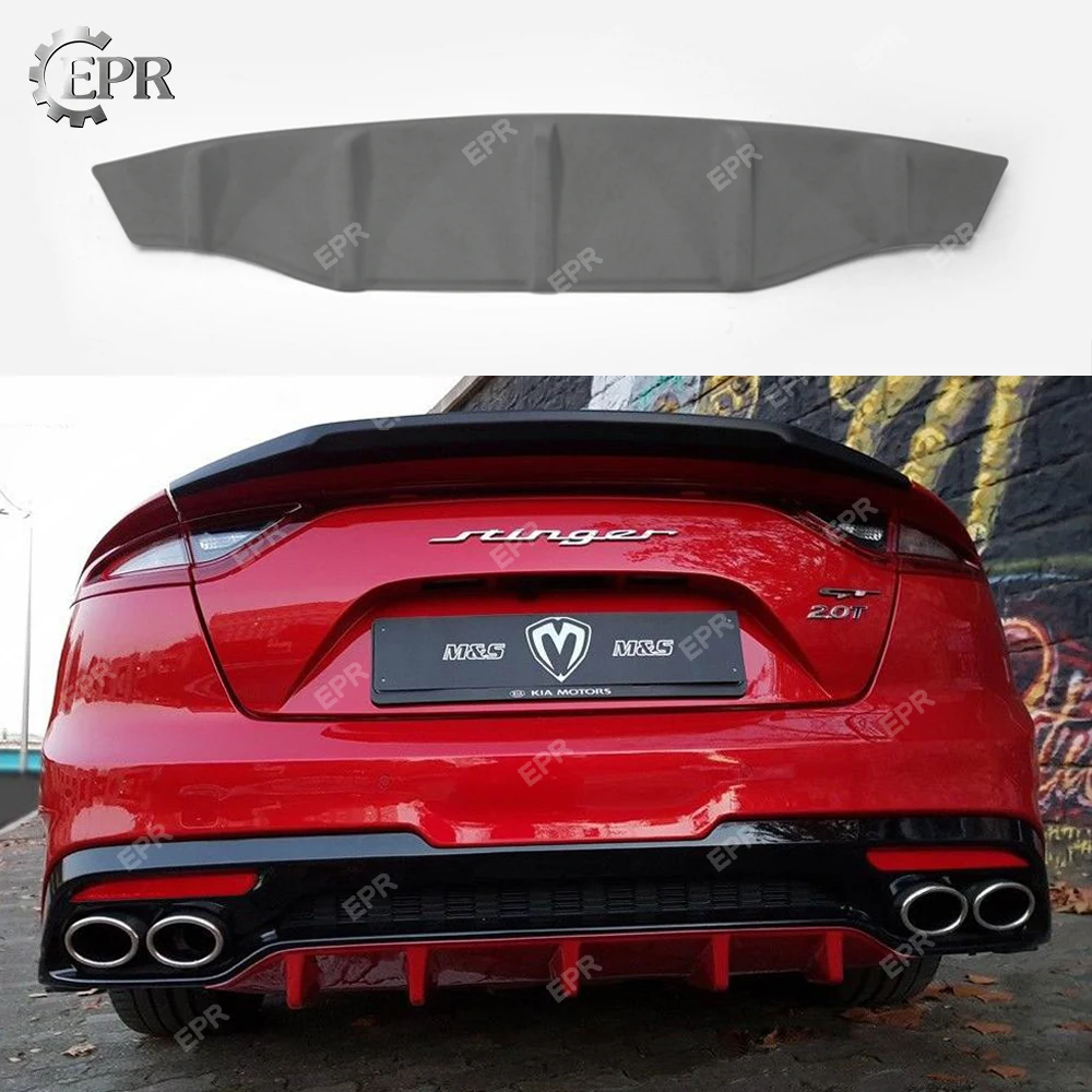 

FRP Diffuser For Kia Stinger Type M Glass Fiber Rear Diffuser Add On Body kit Racing For Stinger Trim Tuning Part